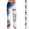 Men's Drawstring Waist Printed Lounge Pants with USA Theme Loose Fit Lightweight Material for Daily Wear and Sleepwear