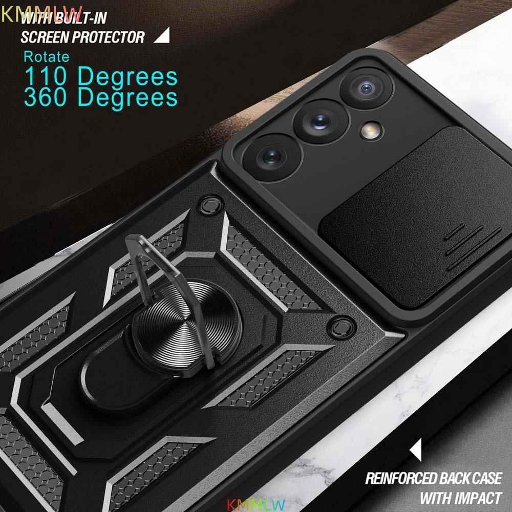 Armor Case For Samsung Galaxy A14 A15 A16 A17 A04 A04S A05 A05S A06 A07 A54 A13 Coque Ring Holder Shockproof Lens Protect Cover