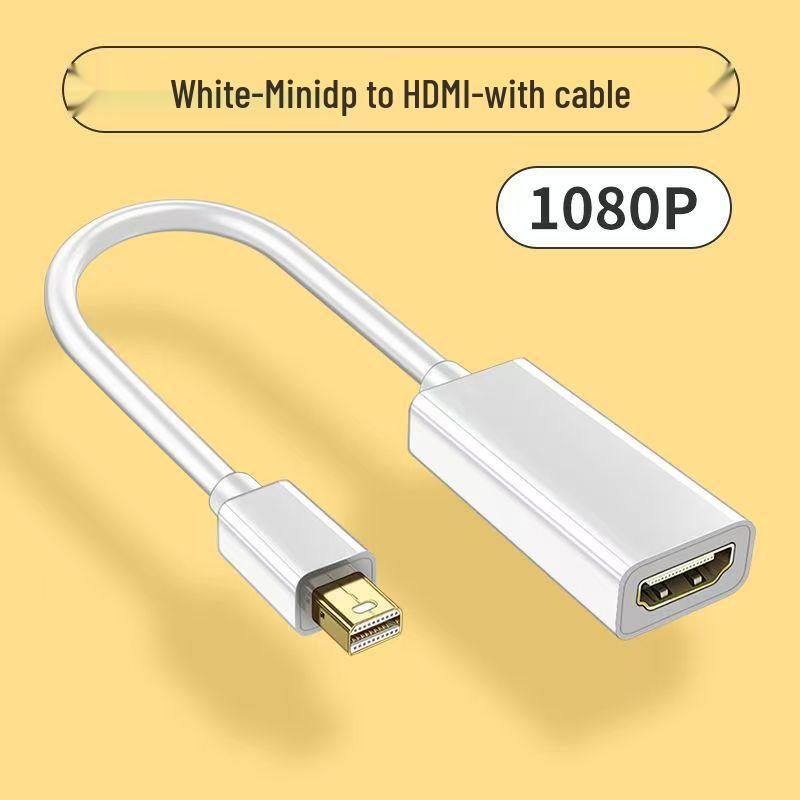 4K MiniDP to HDMI Adapter Cable: Connect Laptops to Monitors/Projectors