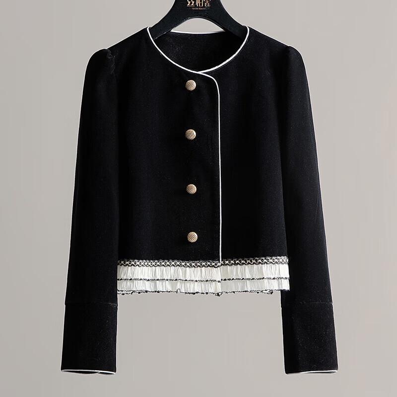 

Женский элегантный жакет петит с круглым вырезом M