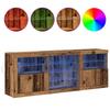 LED Sideboard Reclaimed Wood Look 181.5 x 37 x 67 cm Engineered Wood