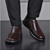Frühling Herbst Neue Herren Lederschuhe Lässig atmungsaktiv leicht flach Outdoor rutschfest Slipper Mode Komfort Herrenschuhe