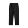 Li Ning Solid Color Mid Waist Soft Breathable Versatile Straight Leg Casual Pants Men bottoms Black AKXU643-4
