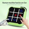 Electronic Tic-tac-toe Game Machine, Handheld Educational Game Machine, Suitable for Children and Adults Green