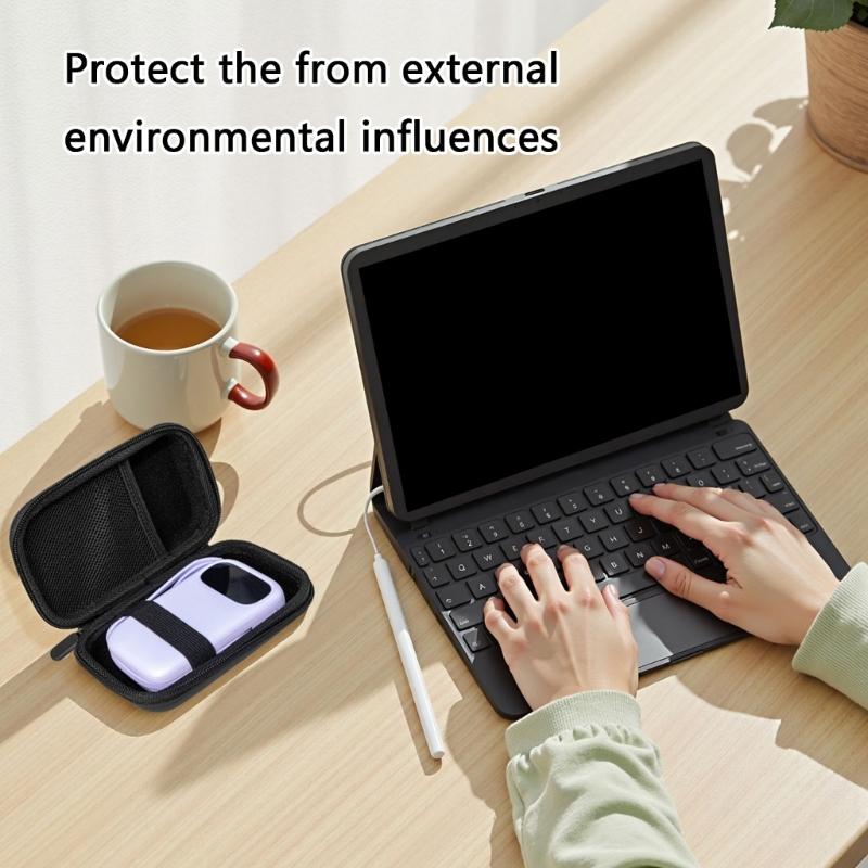 Charger Storage Bag Durability EVA Case with Meshed Pocket and Elastic Straps For Secure Travel Organization