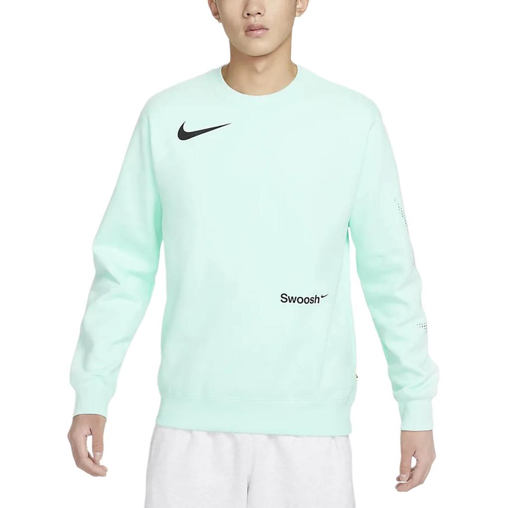 Nike Sweatshirts Men's Green Crew Neck Moderate Regular FB1960-317
