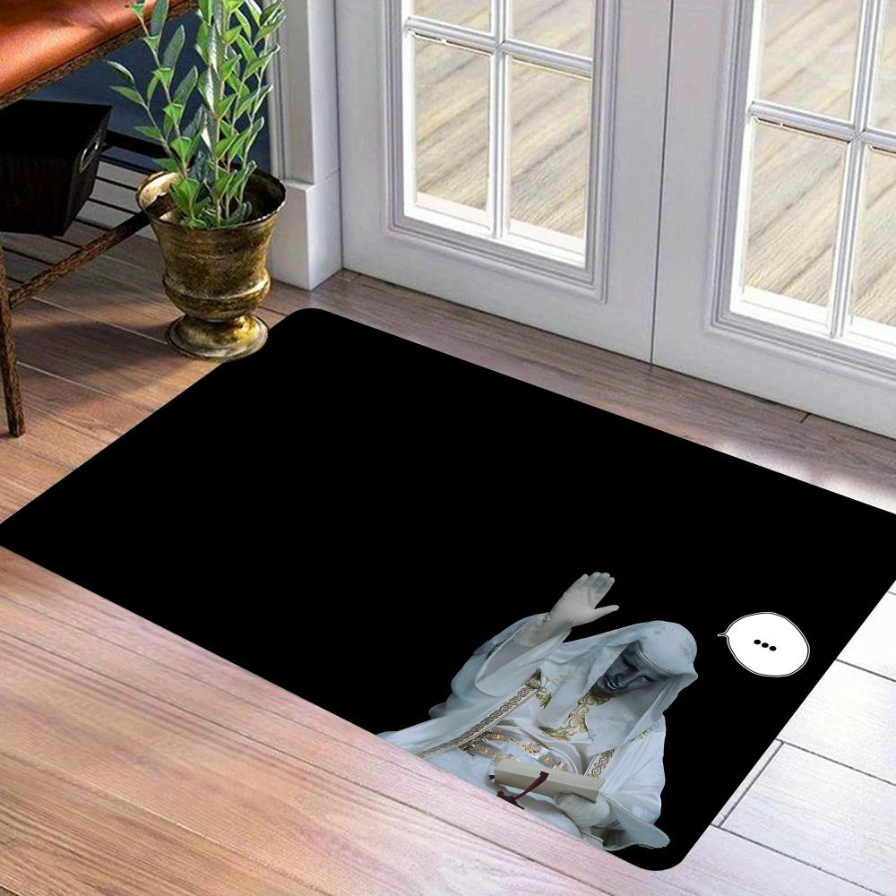 Baldwin IV of Jerusalem Floor Mat Flannel Door Mat Non-Slip Bedroom Living Room Home Decor