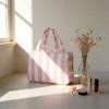 Large Capacity Striped Toiletry Storage Bag Collapsible Cosmetic Pouch Travel Makeup Bag  Gym