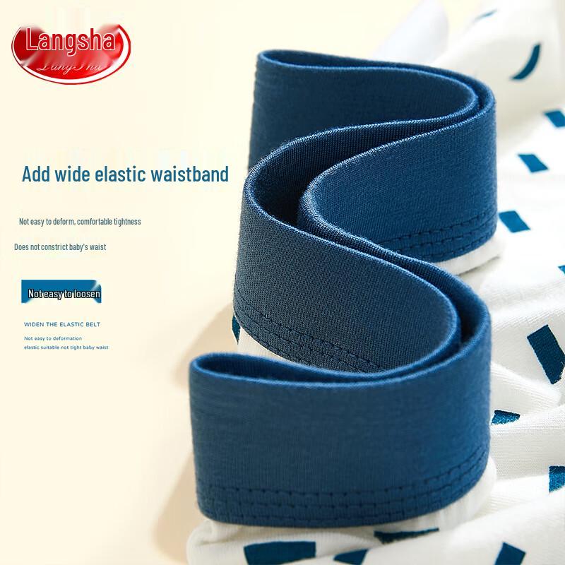 LangSha Boys' Cotton Boxer Briefs 4-Pack