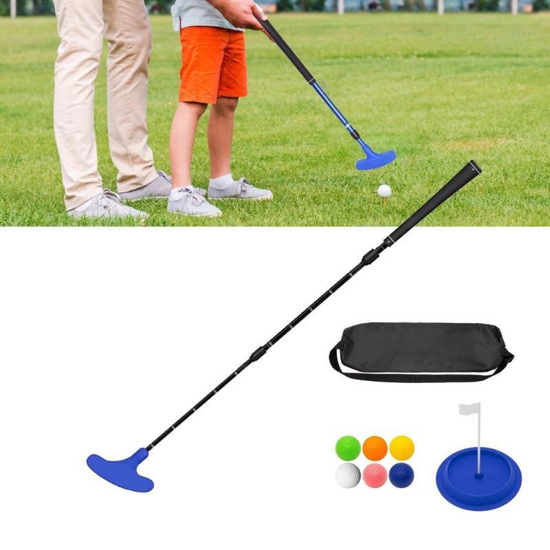 Two Way Golfs Putters with Golfs Ball&Putting Disc Adjustable Length Kids Putters