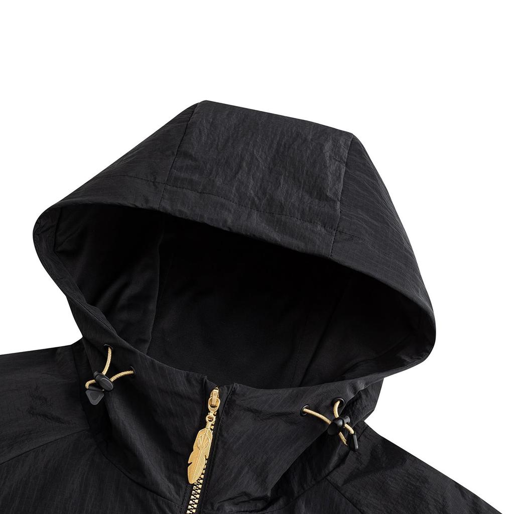 ANTA Kyrie Irving x Xu Beihong Galloping Horse Co-branded Hooded Windproof Jacket Black Men 172611607-3