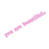 Car Rearview Mirror Stickers Creative PVC Vinyl Akeup Mirror Rearview Mirror You Are Beautiful  Decals Stickers Car Accessories