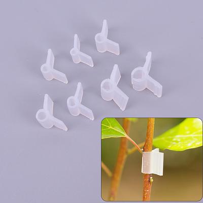 100Pcs Plastic Grafting Clips Plants Support Garden Greenhouse Vegetables Garden