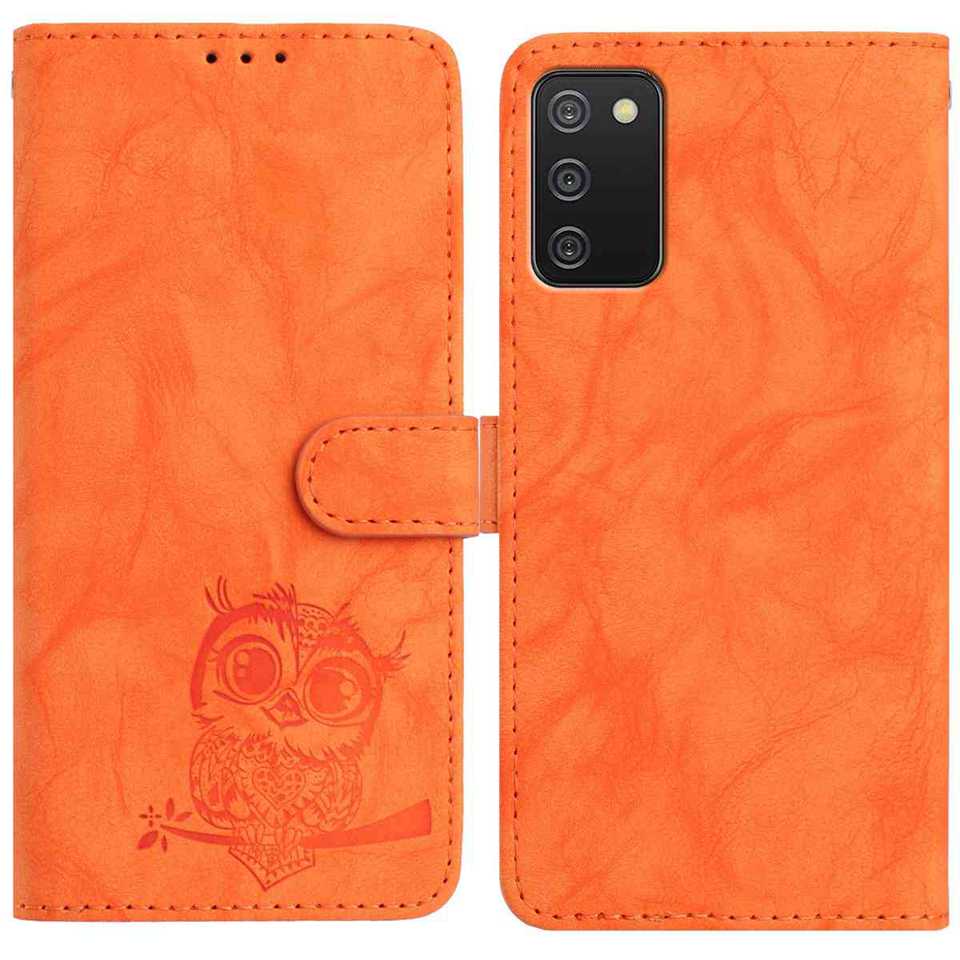 8-Color Owl Embossed Pattern Wallet Case for Samsung Galaxy A12 A15 A26 S20-S25...,Flip Card Design