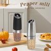 Elektrische Pfeffermühle Edelstahl Automatische Schwerkraftinduktion Salz- und Pfeffermühle Einstellbare Grobheit Mahlwerk Werkzeuge