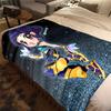 KPop Demon Hunters Zoey Print Flannel Blanket, Warm Comfortable for Bedrooms, Sofas, Beds -HYQ26
