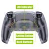 Not a eXtremeRate Back Paddle Program Clear Plastic Rise Remap Kit for PS5 Controller Upgrade Board and Redesigned Back Case Back Button Attachment