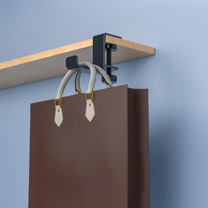 Metal Earphone Holder Under Desk Headphone Stand Headset Hanger with Adjustable Clamp Aluminum Hook