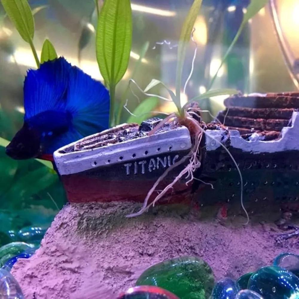 Dekoracje do akwarium Symulacja Wraku Titanica