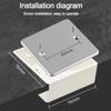 Stainless Steel Bottom Box Panel 86 /120 Type Blank Panel New Embedded Panel