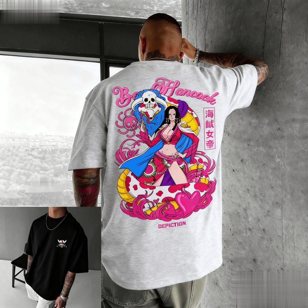 Oversized Vintage Anime One Piece Graphic T Shirt Men Women Short Sleeve Tee Streetwear Casual Top Summer Fashion Y2k Clothes