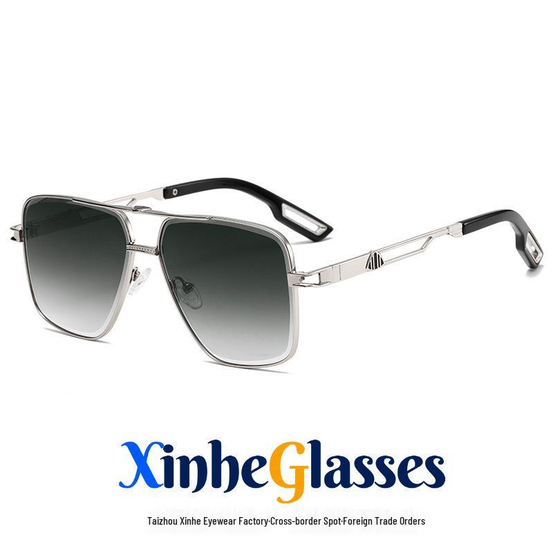 Double Beam Aviator Sunglasses - Sports UV400 Anti-UV Retro Style