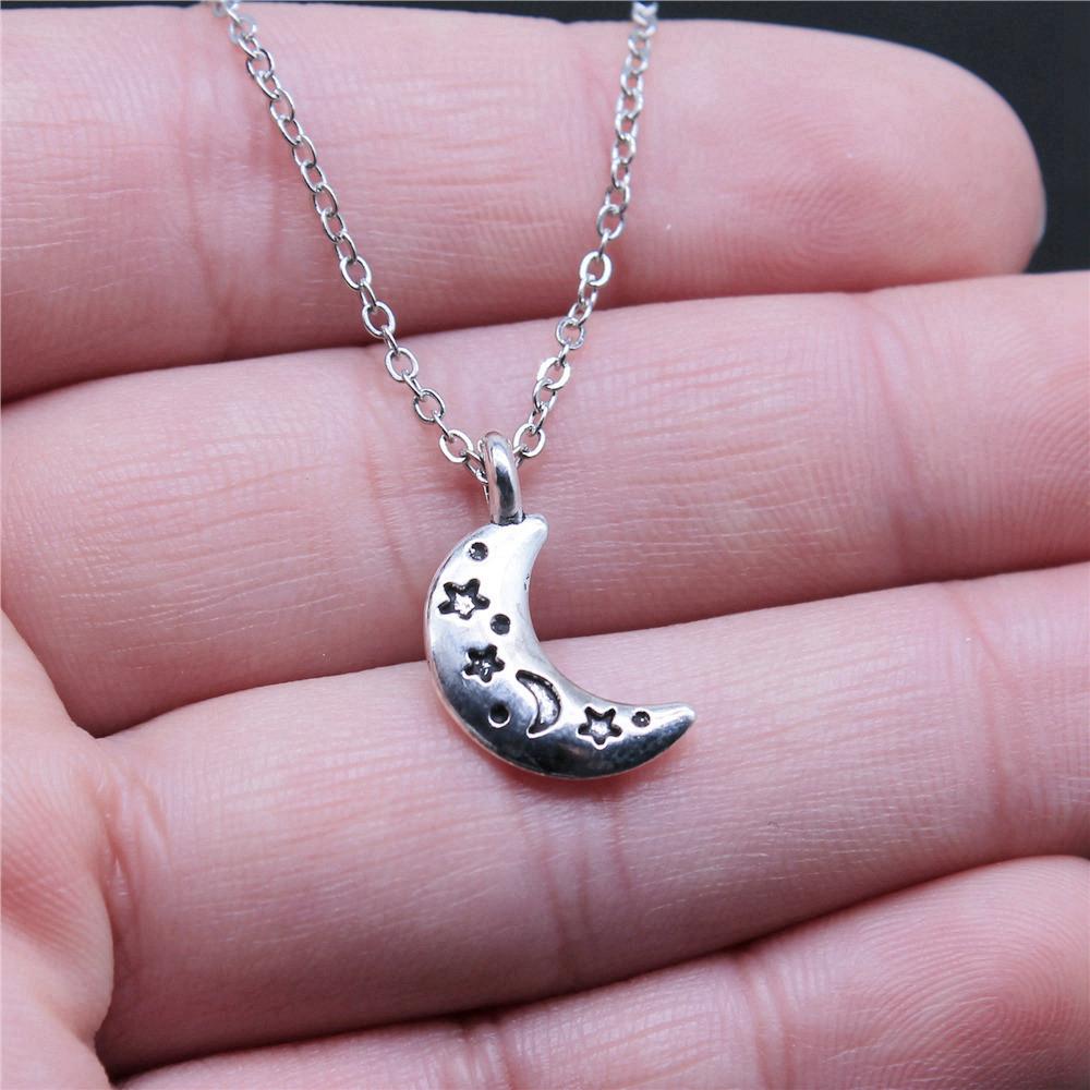 Necklace Chokers 40cm Short Chain The Sun Moon Kids' Jewelry Materials QN071