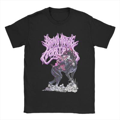 Tomang De Kat BMTH Bring Me The Horizons Katoenen T-shirt Voor Mannen Strand Klassieke T-shirts Ronde Hals Mode T-shirt Kleding
