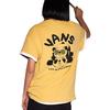 Vans Simple Round Neck Pullover Short Sleeve T-Shirt Women Tops Ginger-Yellow VN000NNPOC2