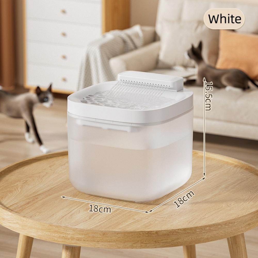 3L Cat Water Fountain Auto Recirculate Filter Anti-Dry Burning Cat Water Dispenser Auto Recirculating Pet Water Flow Drinker