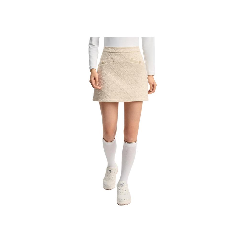 New FILA Golf Series Casual Short Skirts Women's Brown Beige Khaki A11W515303F-LK