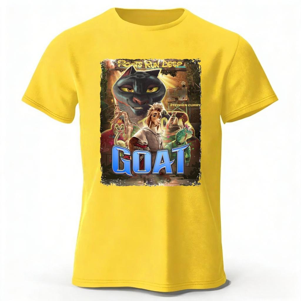2026 New Anime Movie Miracle Dream Team GOAT Pure Cotton ShortSleeve Merchandise Unisex Street Fashion Casual PlusSize TShirt