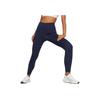 PUMA High Waist Running Fitness Training Solid Color Nine Point Sports Pants Women bottoms Navy-Blue 520267-06