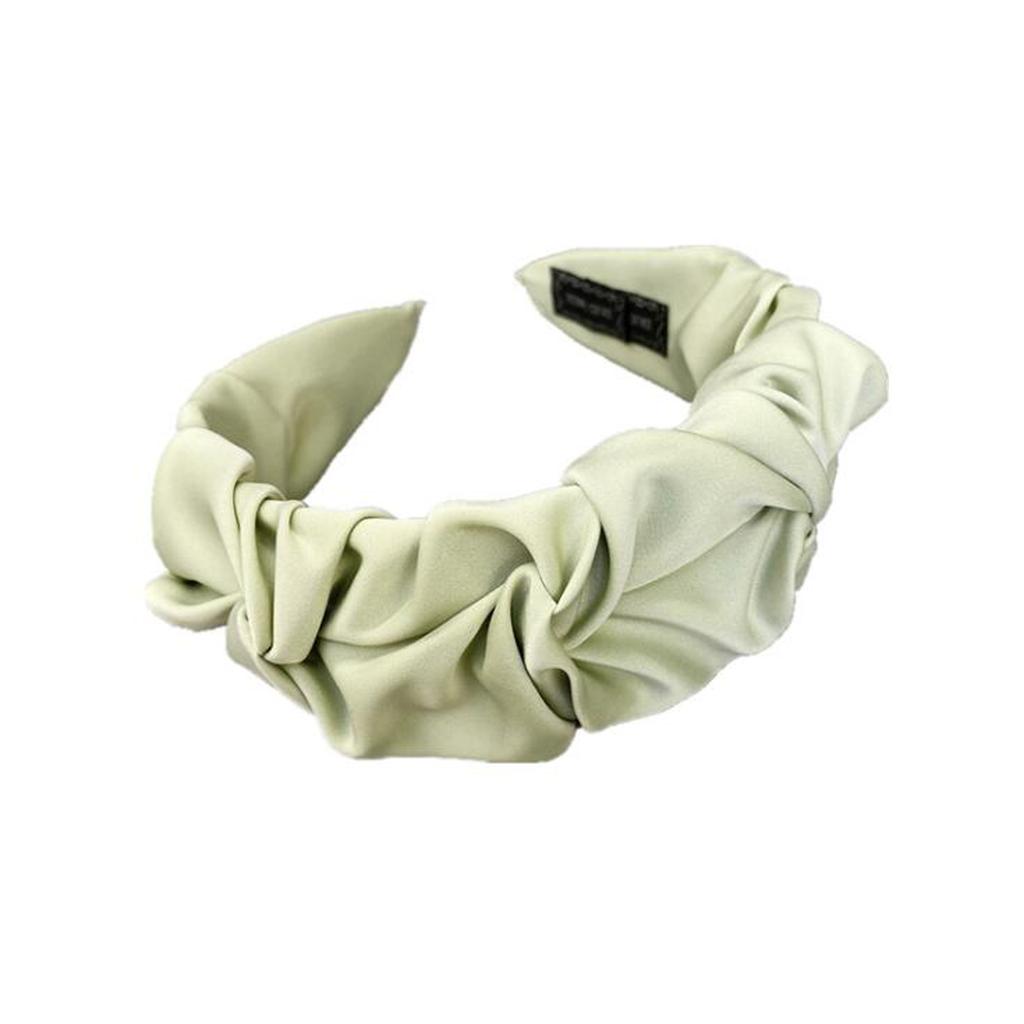 PROLY New Fashion Women Hairband Classic Wide Side Headband Flower Pleated Hairband Casual Hair Accessories Turban