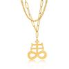 LIKGREAT Ail Of Lucifer Pendant Satanic Cross Symbol Stainless Steel Necklace for Women Men Seal Of Satan Amulet Jewelry Gift