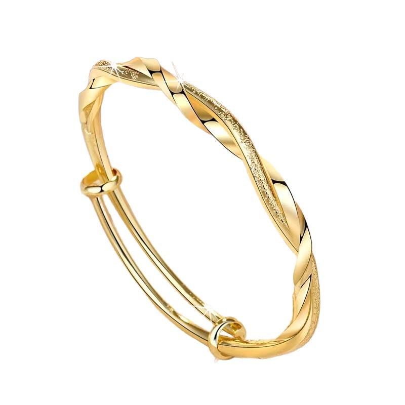 Möbius Twist Push-Pull Bangle: Unique Fashion Twist Jewelry Bracelet