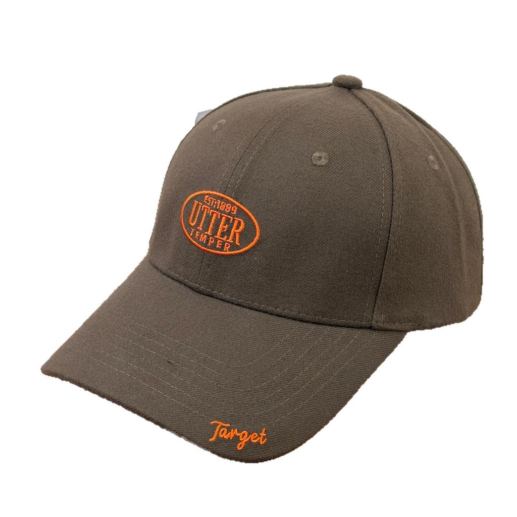 Fashion Hat Korean version of hardtop woolen cap female autumn and winter warm windproof big face small face deepening baseball cap male visor