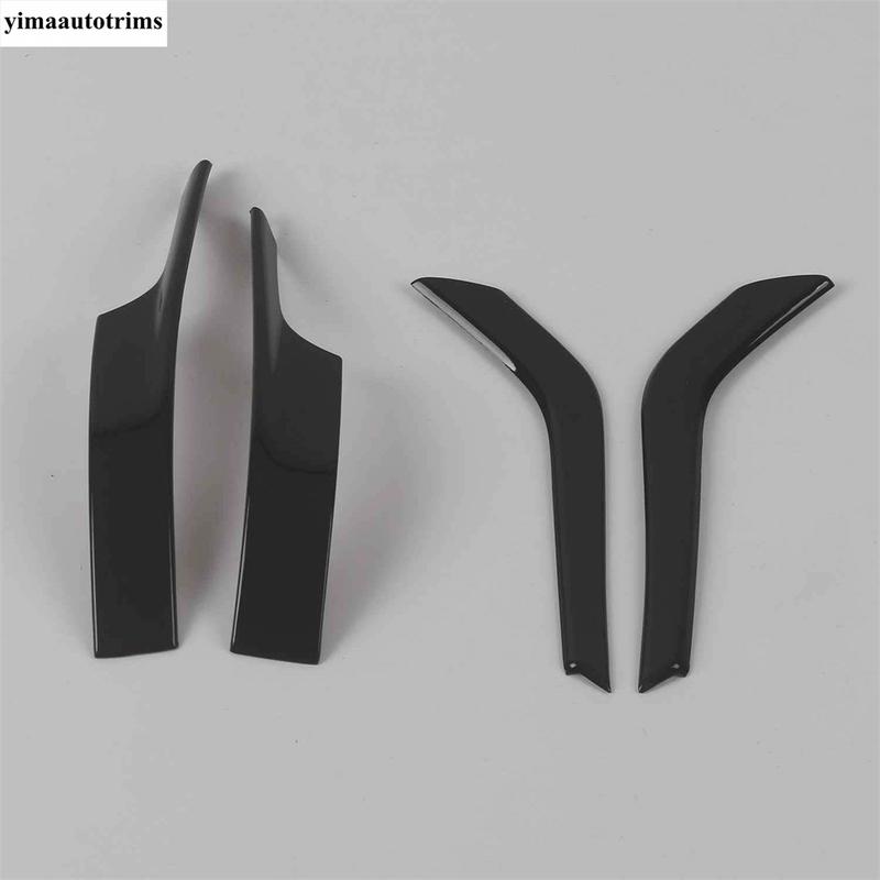 Side Door Rearview Mirror Strip Decoration Cover Trim For VW Volkswagen ID.4 ID4 ID6  - 2025 Black Carbon Fiber Accessories