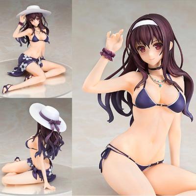 Anime Saenai Heroine Megumi Katou PVC Swimsuit Bikini Figure Stunning Model Doll for Fans of Anime and Collectors Alike