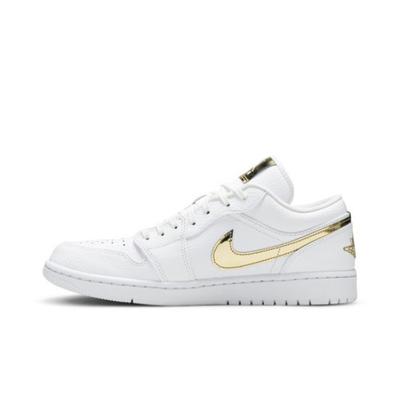 Air Wmns Air Jordan 1 Retro Low Biały Metaliczne Złoto CZ4776-100