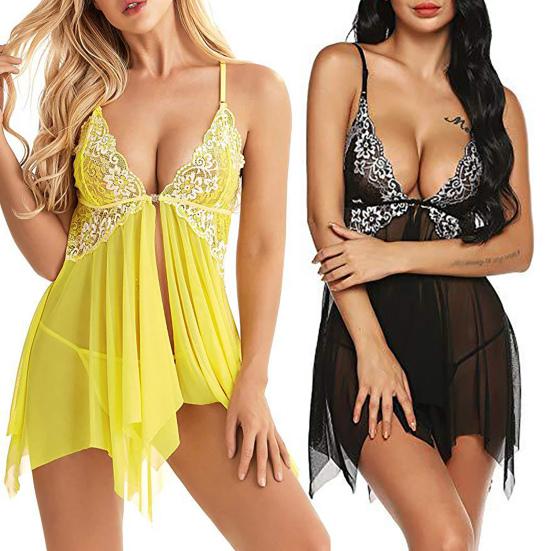 Trendy Lady Pajamas Comfortable Soft See-through