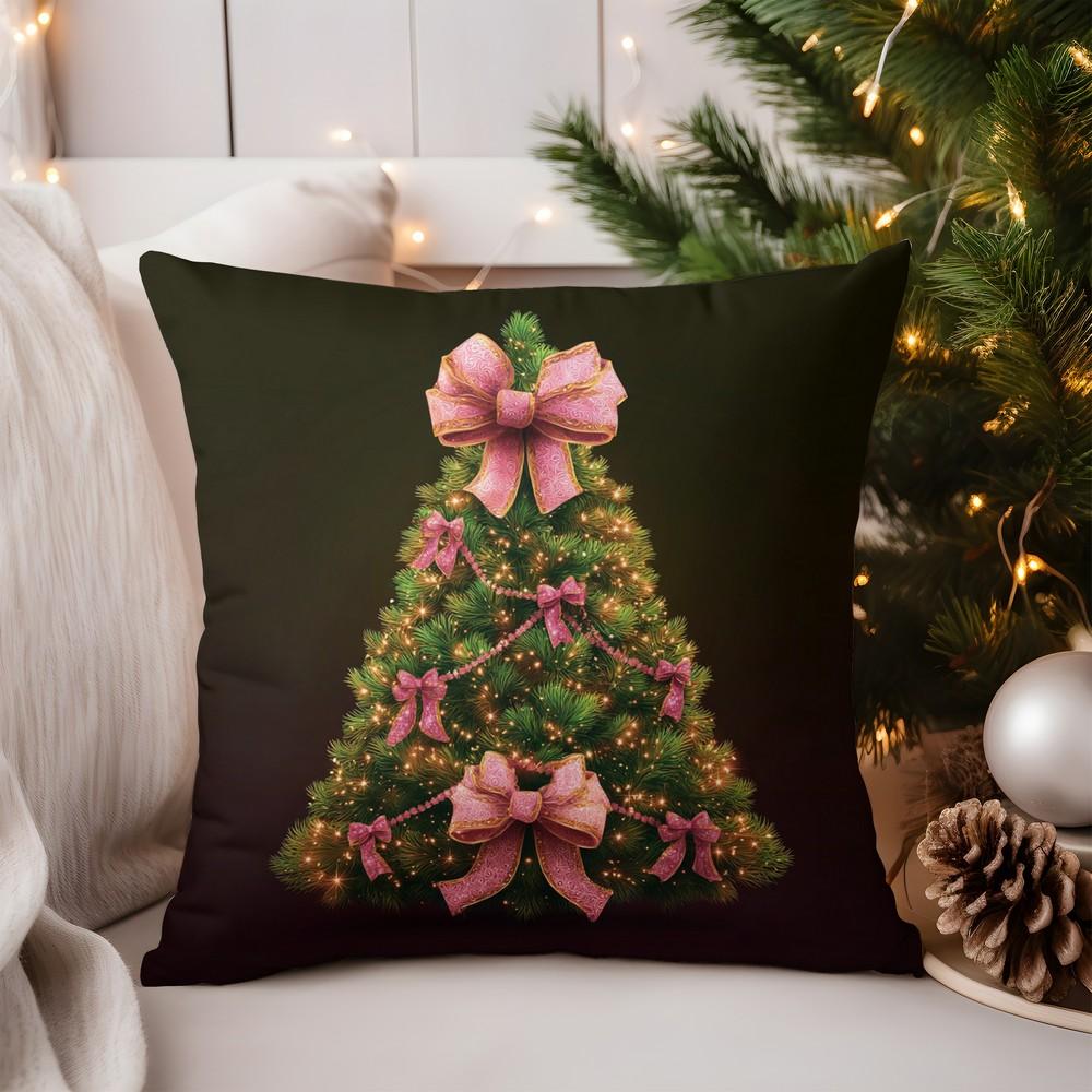 Home Decor Cute Fawn Pattern Pillow for Cozy Decor Pattern Cushion Cover Suitable for Sofa Bedroom Car Pillow Cover