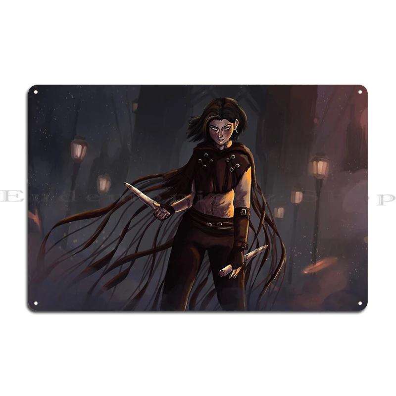 Mistborn Gods The Final Empire In the Mists Vin Mistborn Lady Maria the Astral Clocktower Veilfire Metal Mural Tin Sign Poster 20x30cm(7.8x11.8inch)