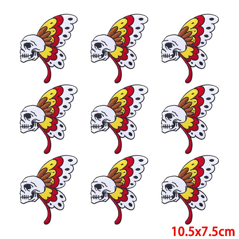 10 unids/lote, venta al por mayor, parche bordado, parches para planchar para ropa, parches para ropa, chaquetas, apliques de decoración, suministros para coser