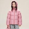 Girls' Goose Down Waterproof Hooded Puffer Jacket