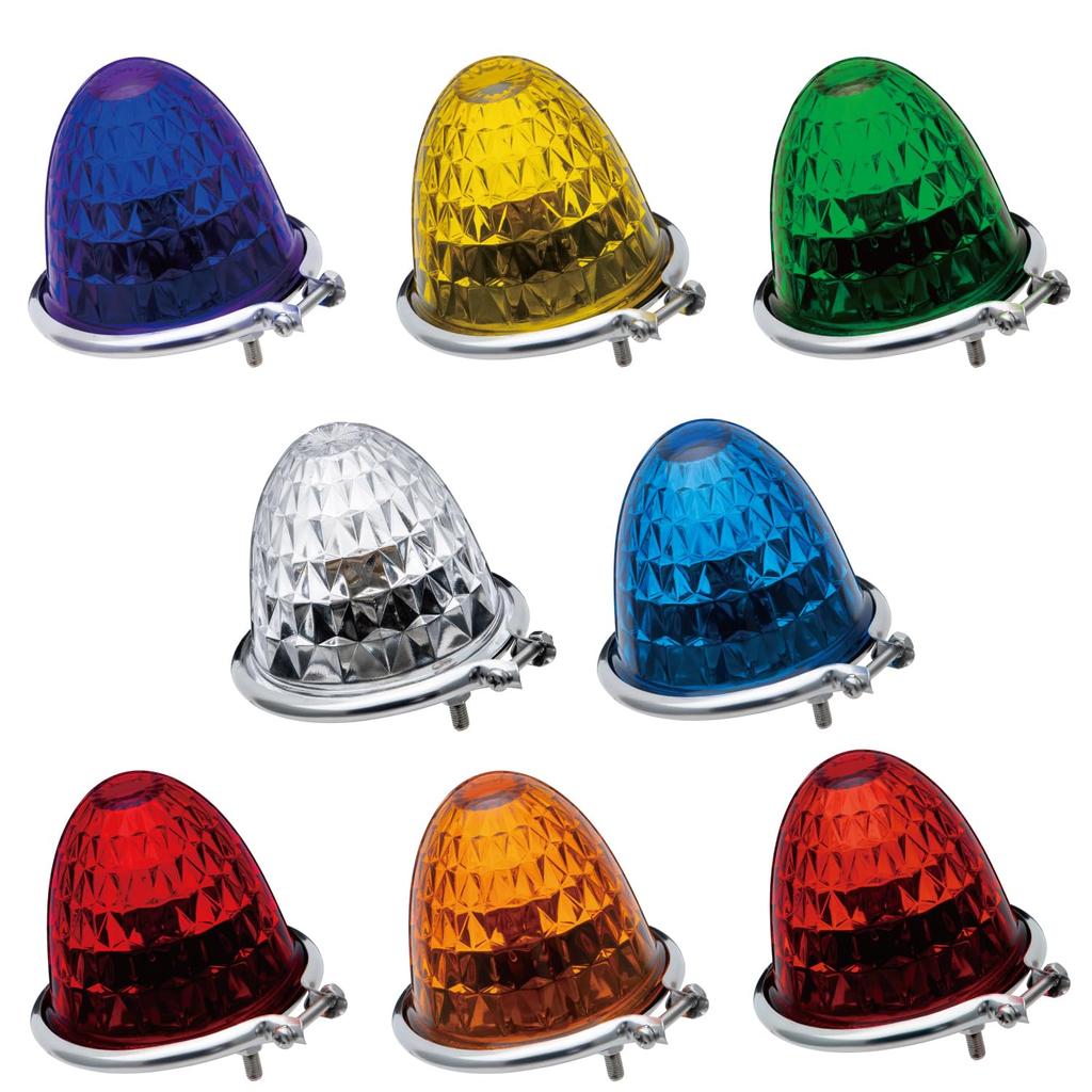 Jet Inoue 631738 Stainless Steel Glass Lens G Shaped Bath Marker Lamp Amber