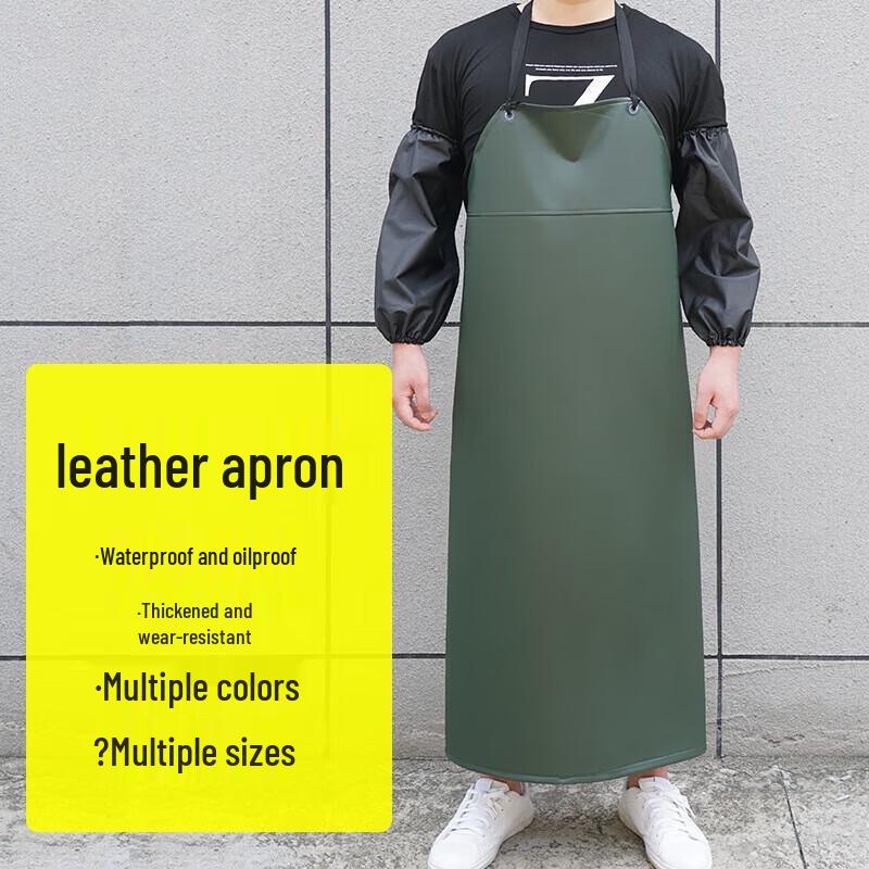 Heavy-Duty Waterproof Leather Work Apron