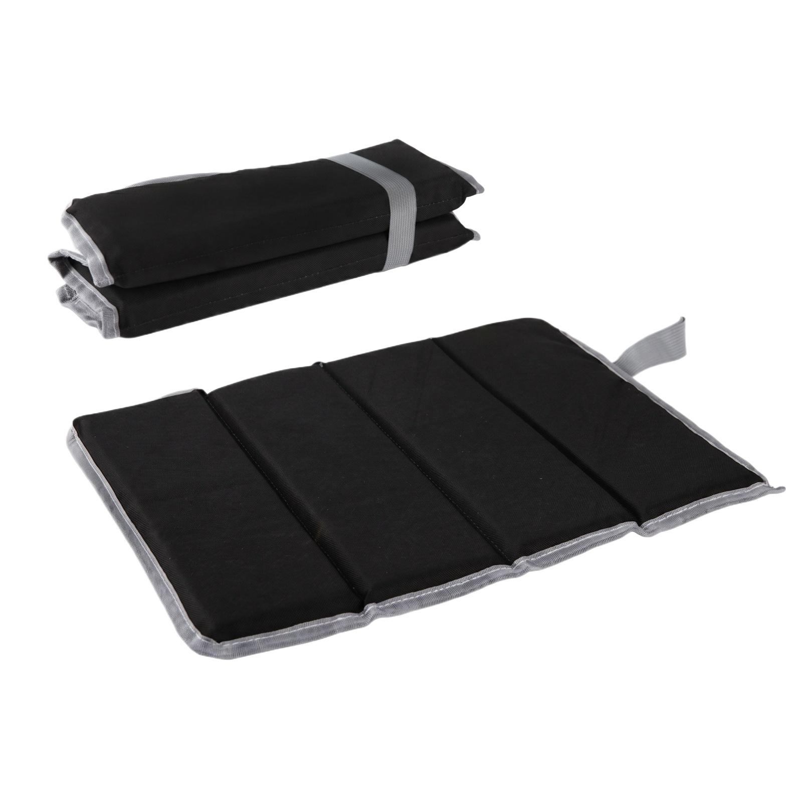 

Foldable Outdoor Seat Cushion with Four-Fold Pearl Cotton Silver Coated Fabric Portable Picnic Mat Moisture Resistant Dirt Proof Pad one size