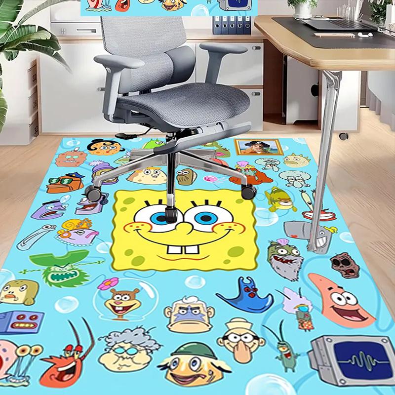 Spongebob Squarepants Characters Carpet For Playroom Bedroom Living Room Sofa Home Decorkids Game Area Rug Nonslip Floor Mat