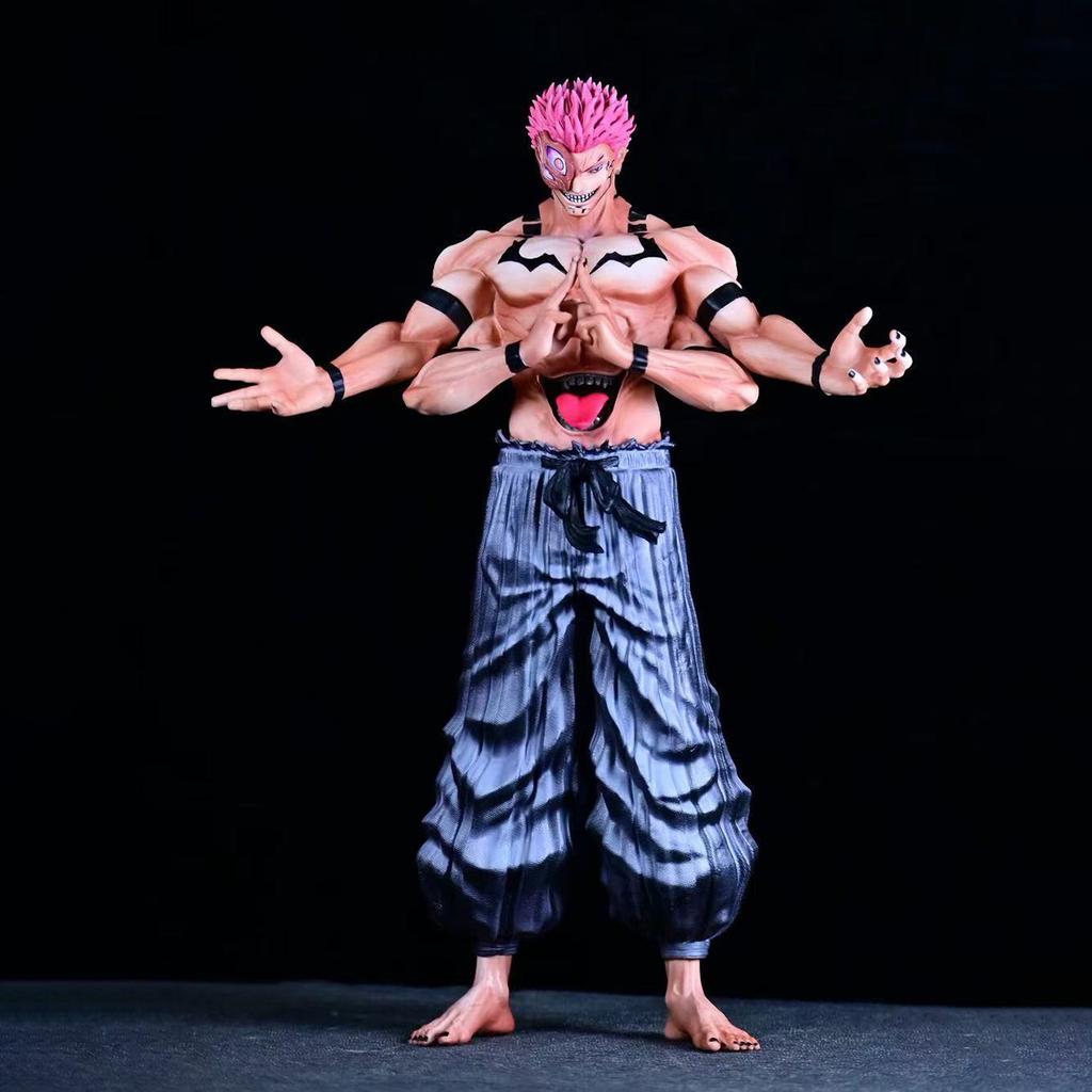 32cm/12.6inch Figure Anime Jujutsu Kaisen Ryomen Sukuna Action Figure PVC Statua da Collezione Modello Ornamento Bambola Giocattoli per Regali